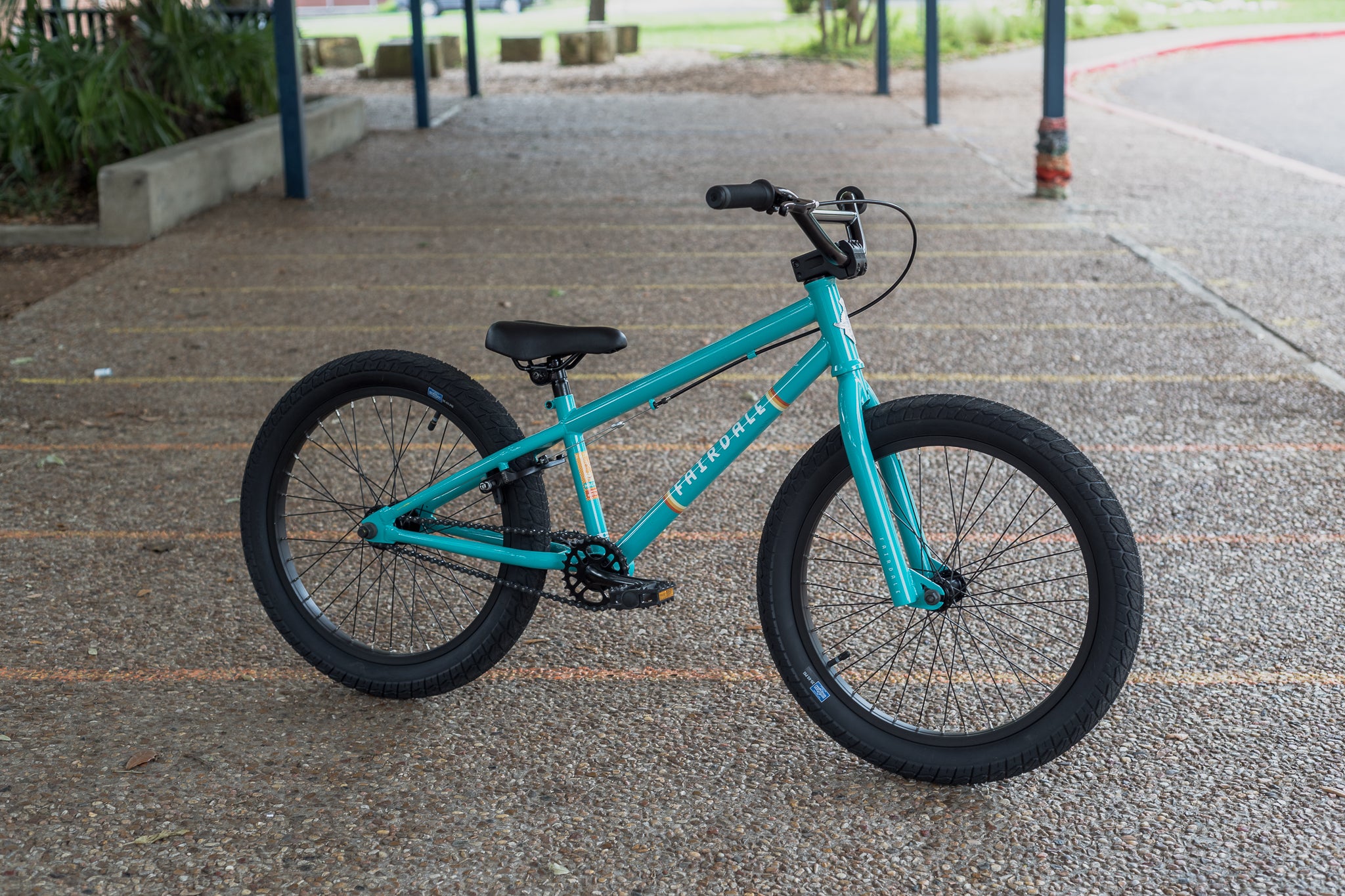 turquoise bmx bike