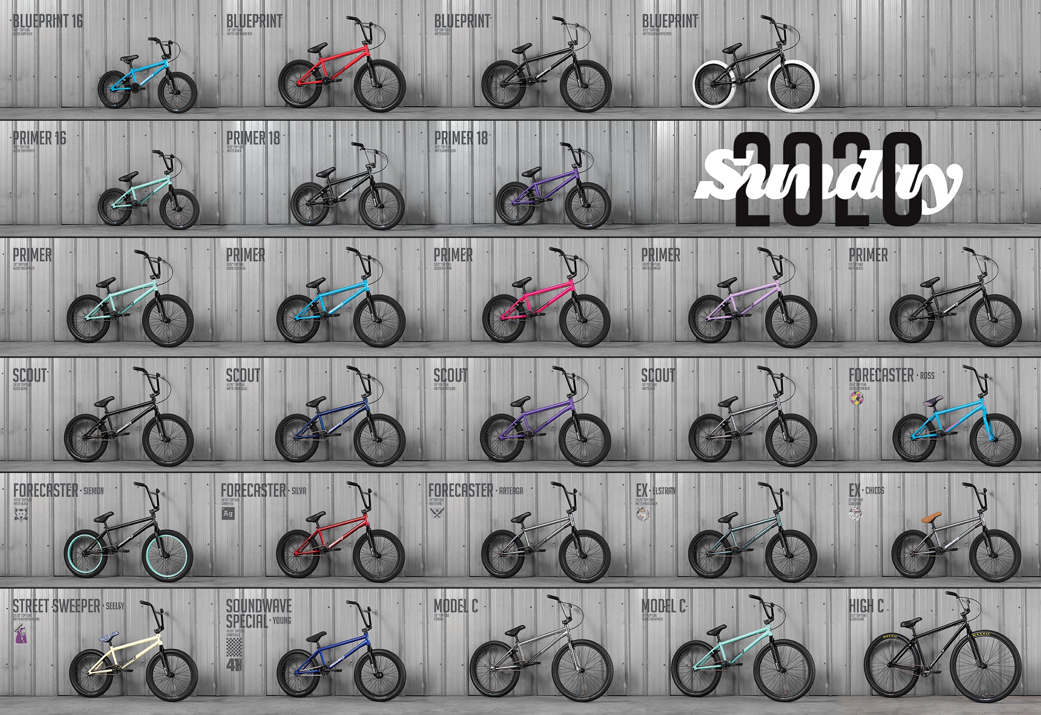 sunday bmx dealers