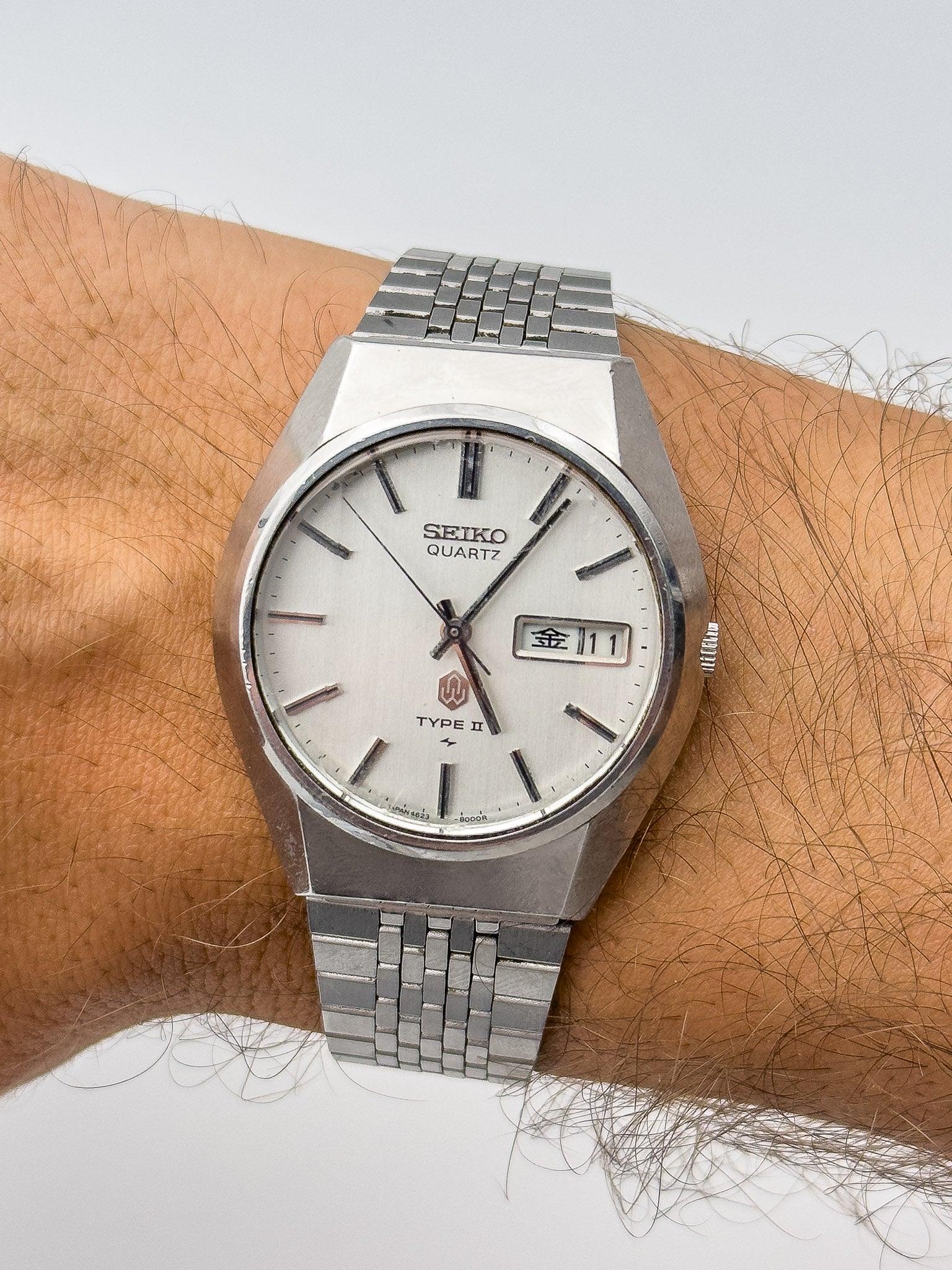 image of Seiko - Silver Facetted Kanji Daydate - 1976