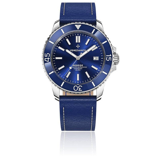 Montre Venezianico Nereide 42 3321502 Cuir Bleu