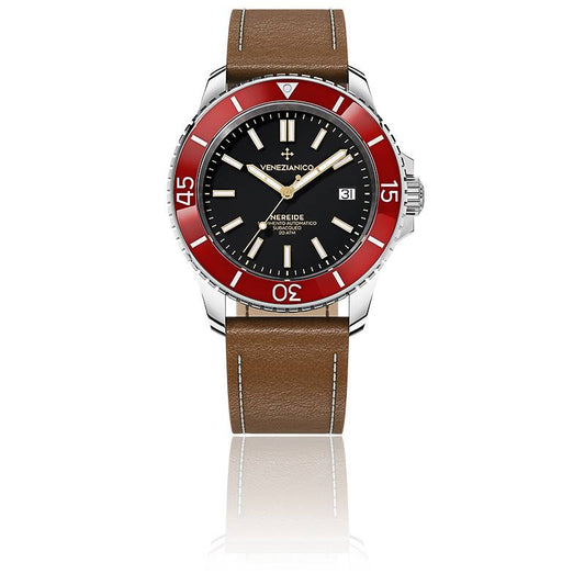 Montre Venezianico Nereide 42 Rouge 3321506 Cuir image1