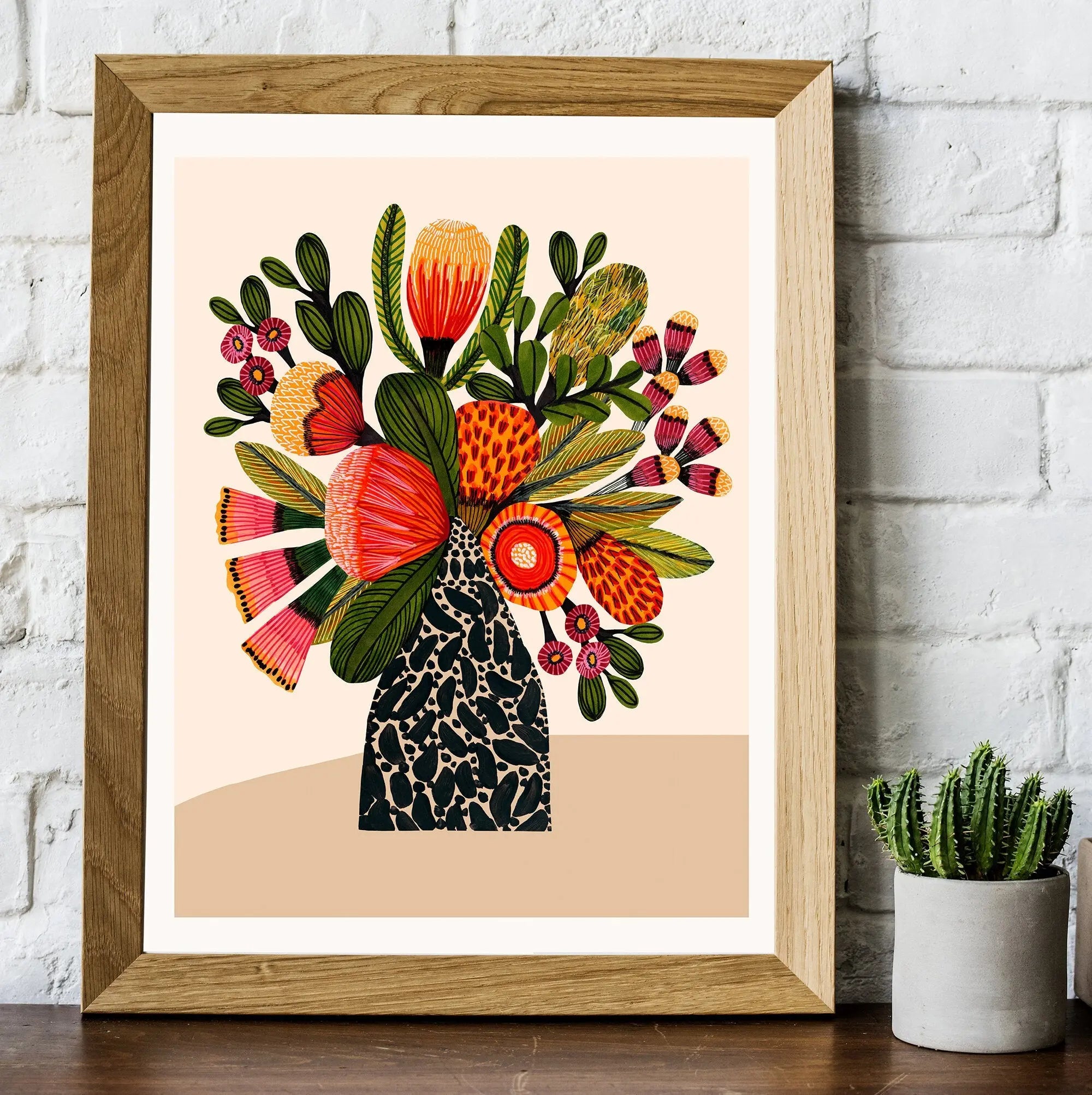 Australian Bush Flowers Art Print - Kirsten Katz