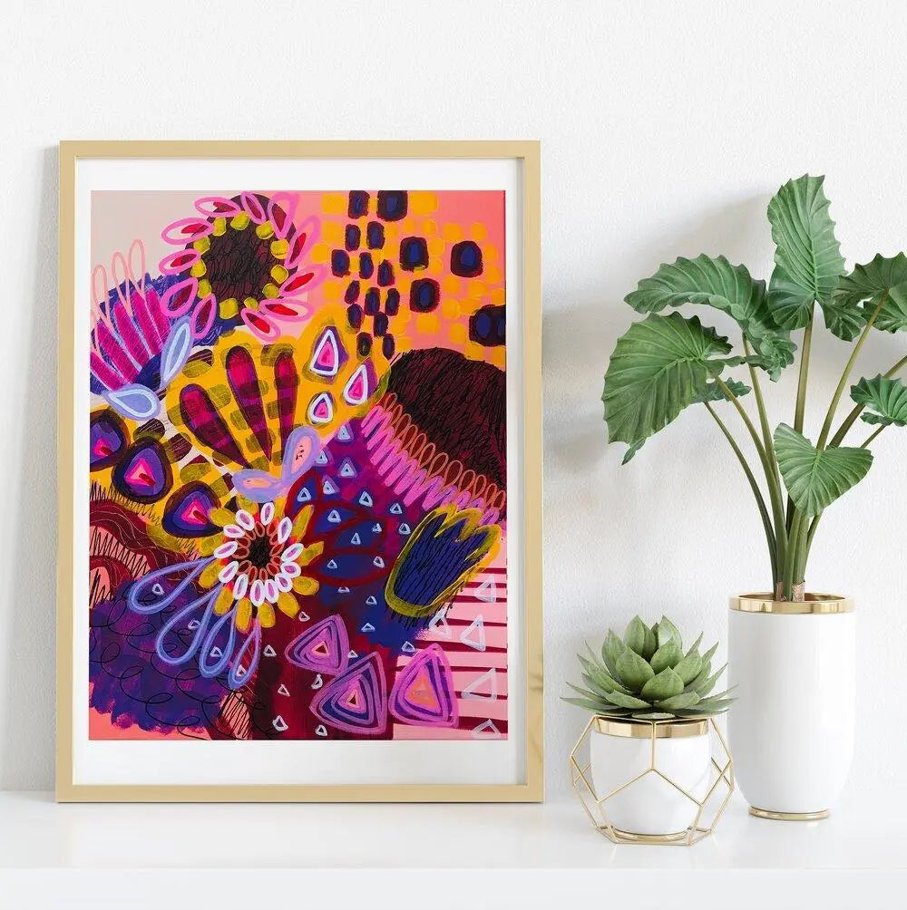 Big Banksia Modern Art Print - Kirsten Katz