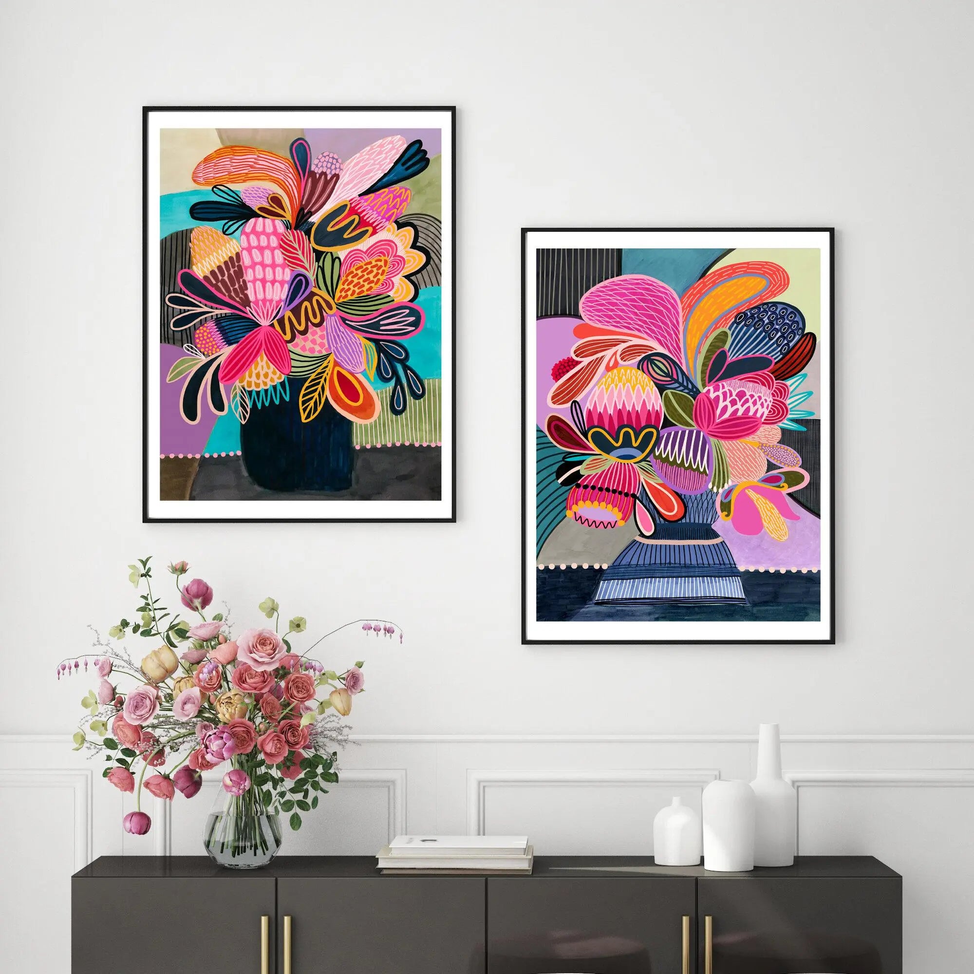 Colour Pop Modern Still Life Wall Art Set Kirsten Katz