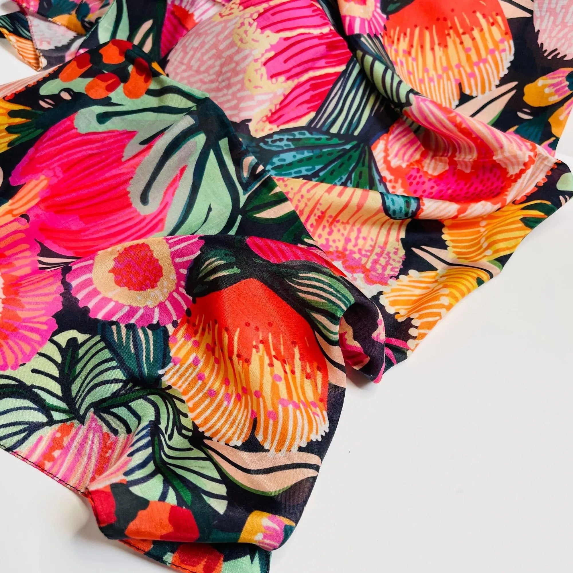 Flowers of Oz Silk Scarf Kirsten Katz