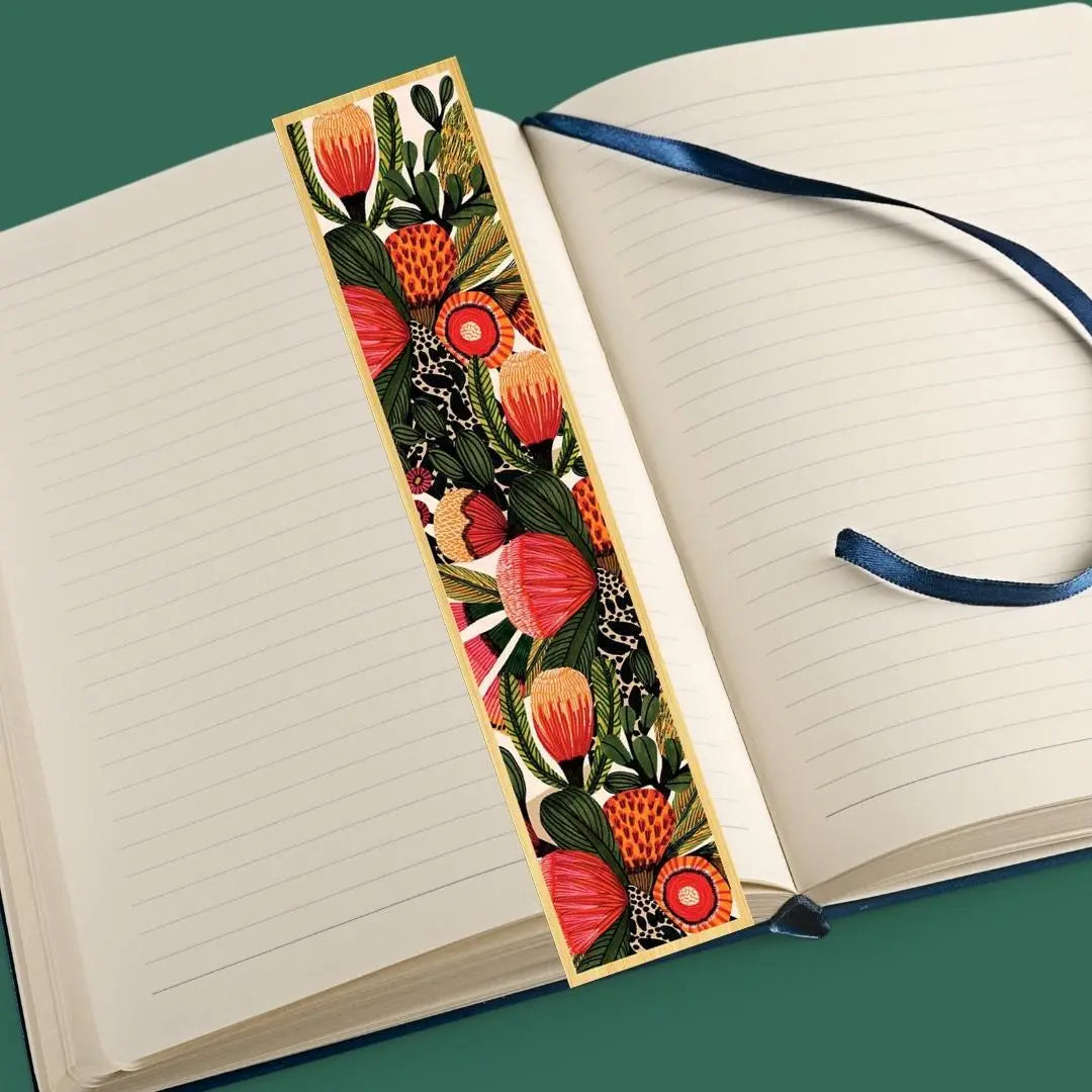 Native Banksias Australian Wooden Bookmark - Kirsten Katz