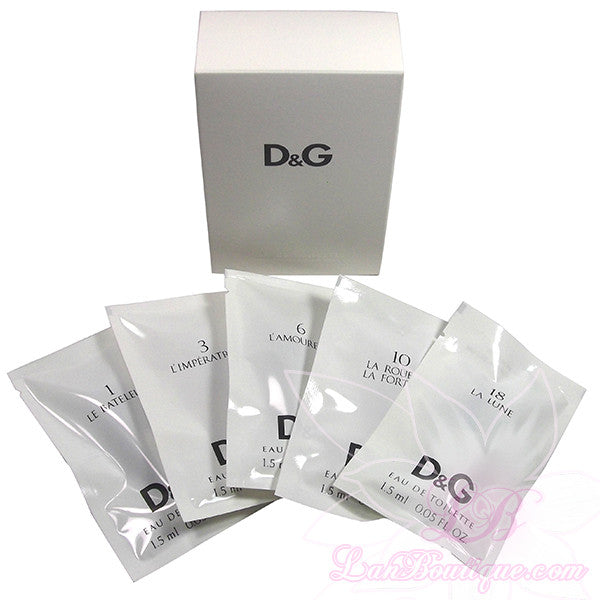 Dolce & Gabbana Anthology 5 x 1,5ml EDT spray vials set – Lan Boutique