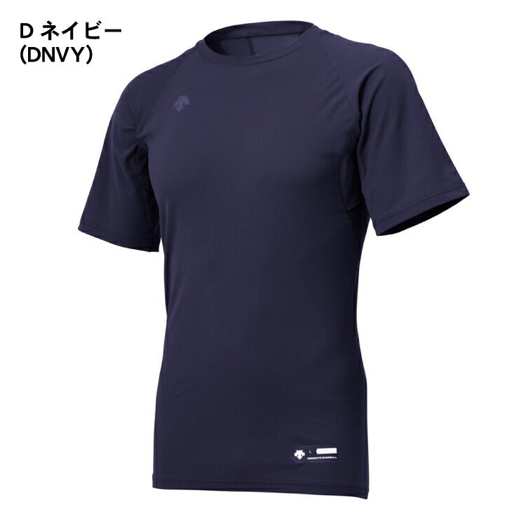 売れ筋アイテムラン DESCENTE アンダーシャツ Ｌ 紺 半袖 zppsu.edu.ph