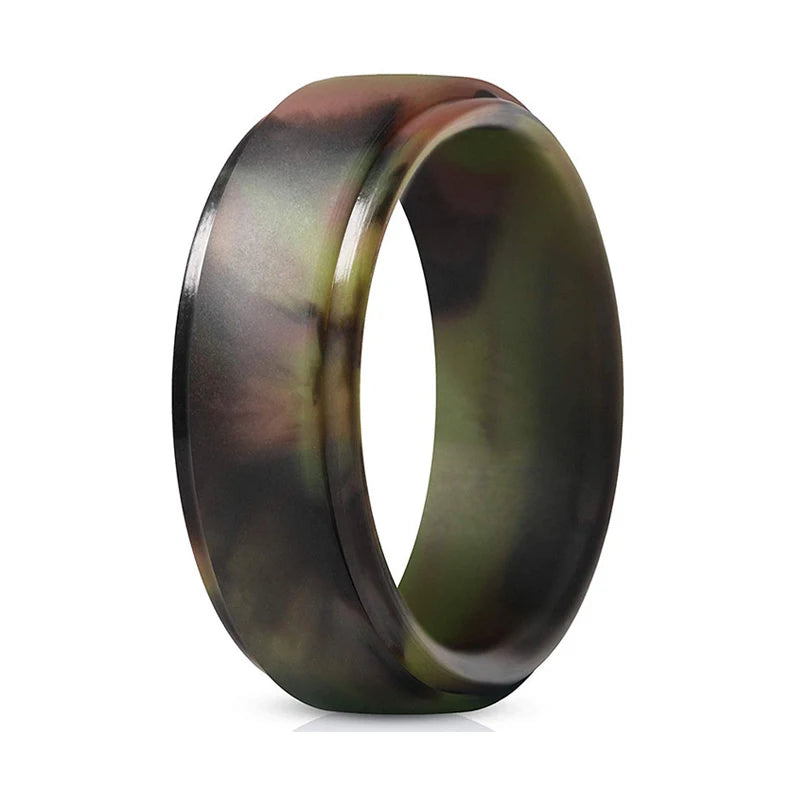 Angelofvogue New Men's Silicone Rubber Band Ring - Image 8