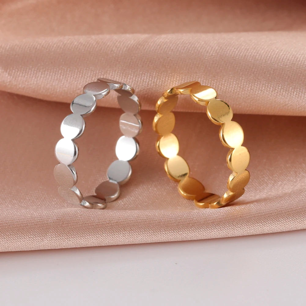 Fashion Geometric Round Minimalist Rings
