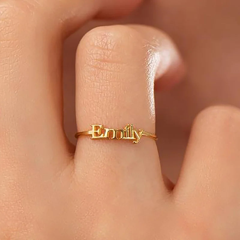 Custom Name Family Rings
