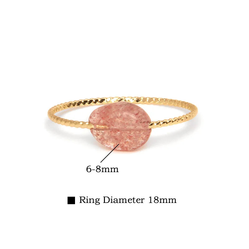 Chicya Natural Irregular Stone Beads Ring - Image 18