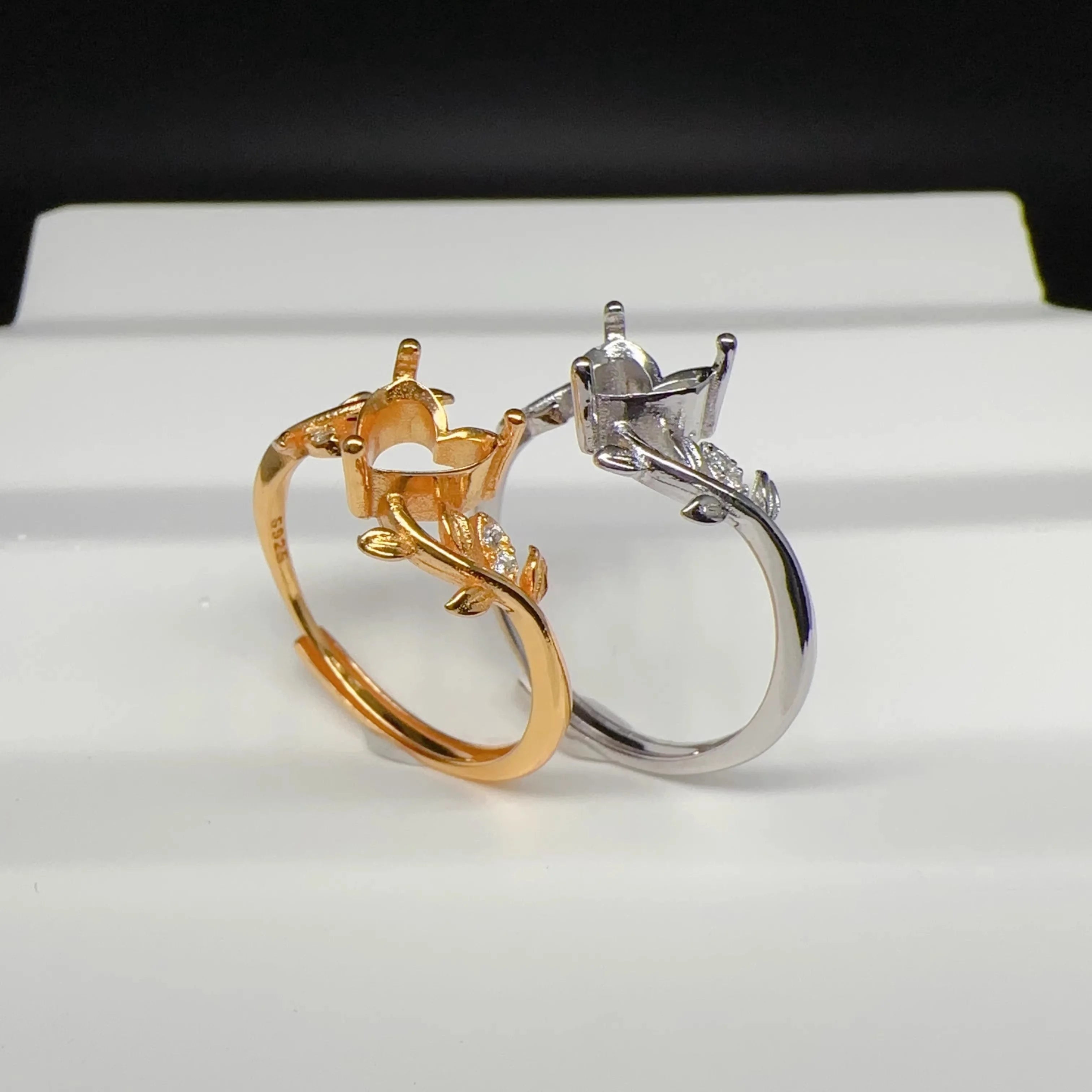 Unilf Inlay Heart-Shaped 6mm Gemstone Ring - Image 5