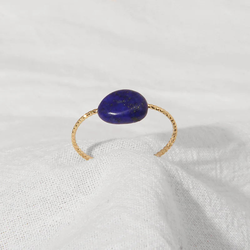 Chicya Natural Irregular Stone Beads Ring - Image 3