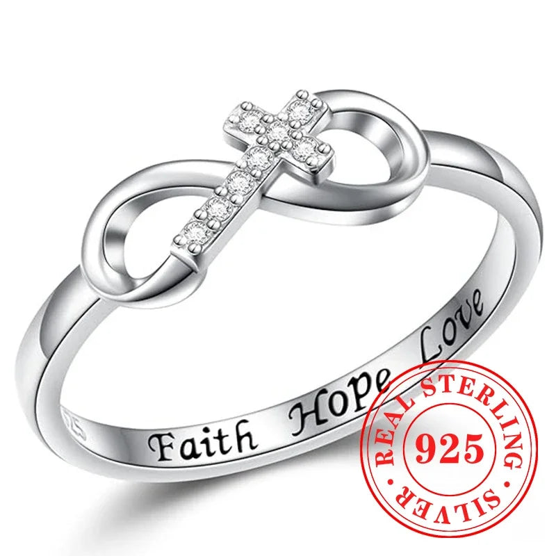 Unilf Meaningful MOM Sterling Silver Heart Ring - Image 4