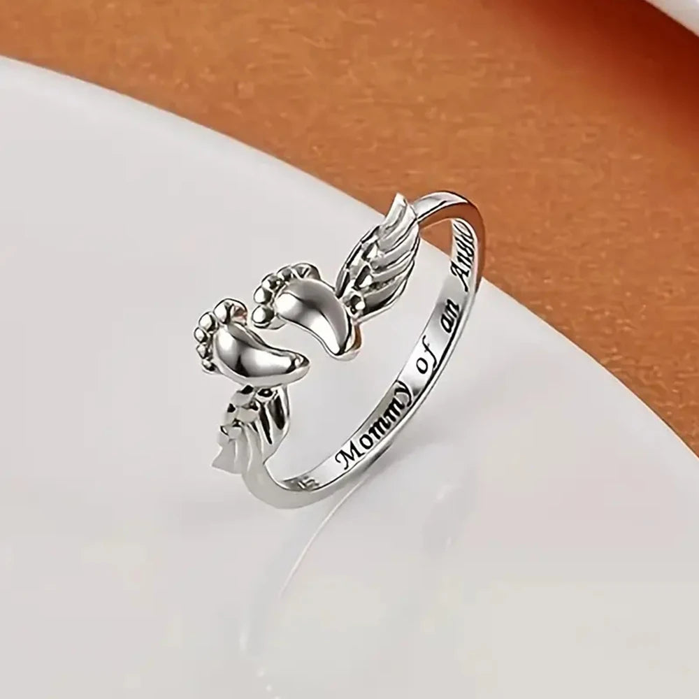 Uneju "Mommy of an Angel" Adjustable Ring - Image 2