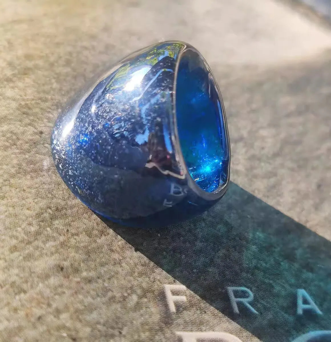 Unegi Handmade Glass Ring – Unique Neutral Design - Image 50