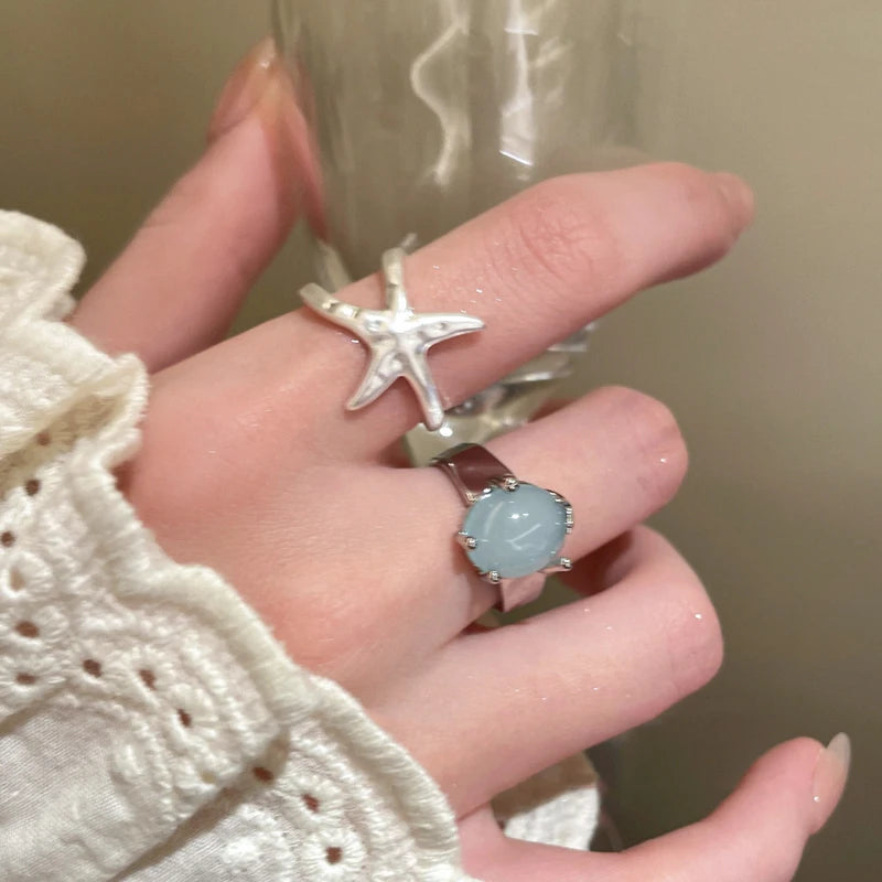 Uneju Holiday Starfish Open Friendship Ring - Image 3