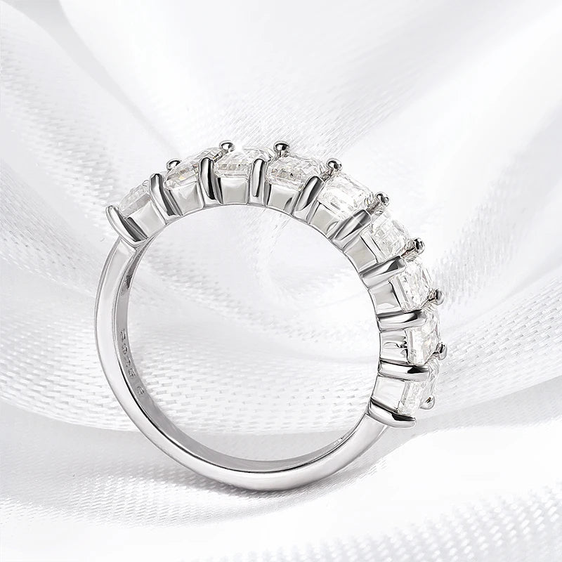 Emerald Cut Moissanite Ring