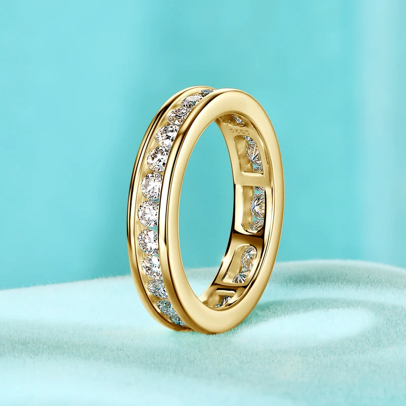 Moissanite Full Eternity Ring For Wedding Band