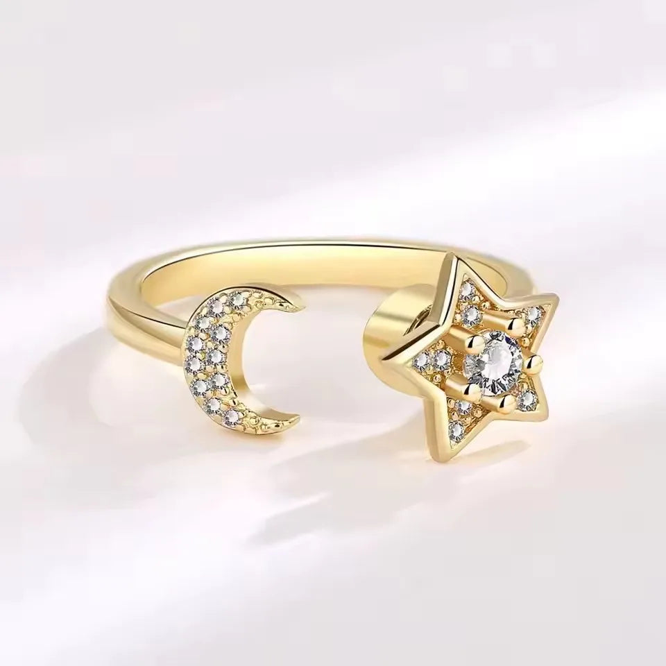 Unilf Sterling Silver Sunflower Rotatable Ring - Image 28