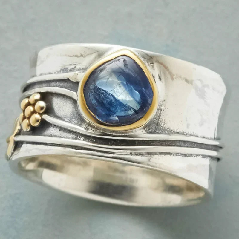 Undiw Vintage Moonstone Healing Crystal Ring - Image 12