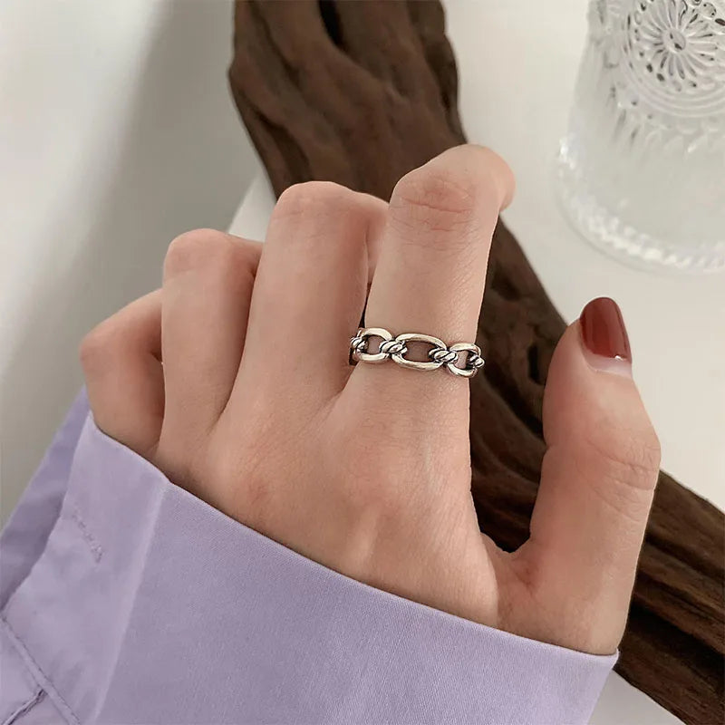 Unilf Sterling Silver Retro Open Ring - Image 67