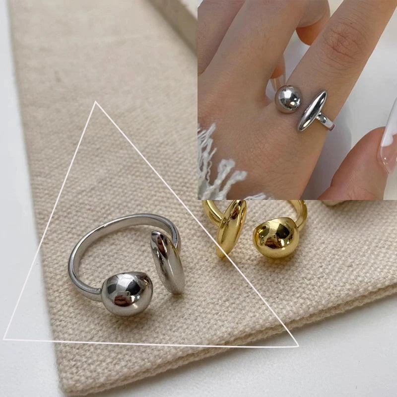 Chicya Sterling Silver Irregular Geometric Ring - Image 37