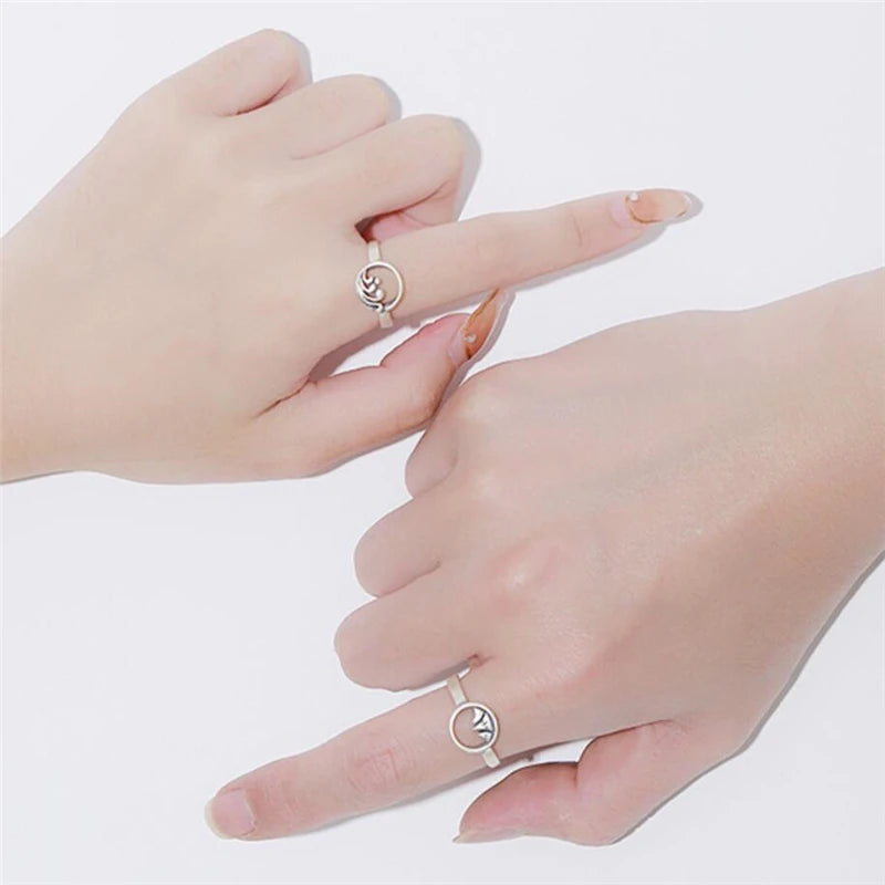 Undiw Sweet Vow Mountain Wave Adjustable Ring - Image 3
