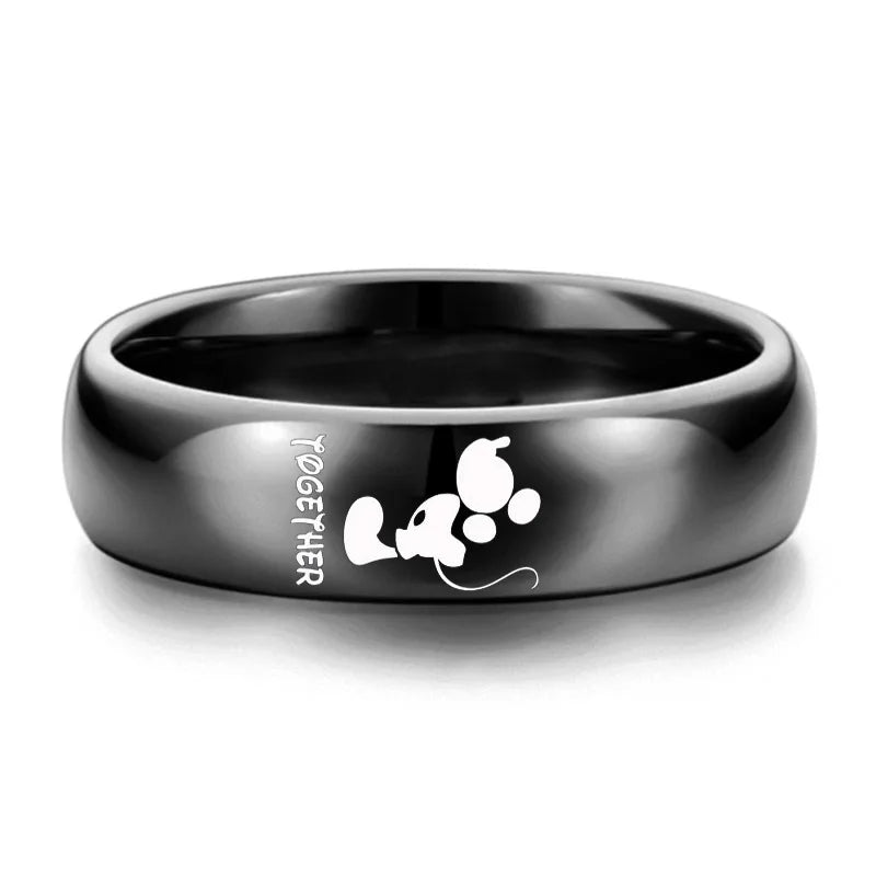 Uneju Mickey-Inspired Cartoon Friendship Ring for Women - Image 7