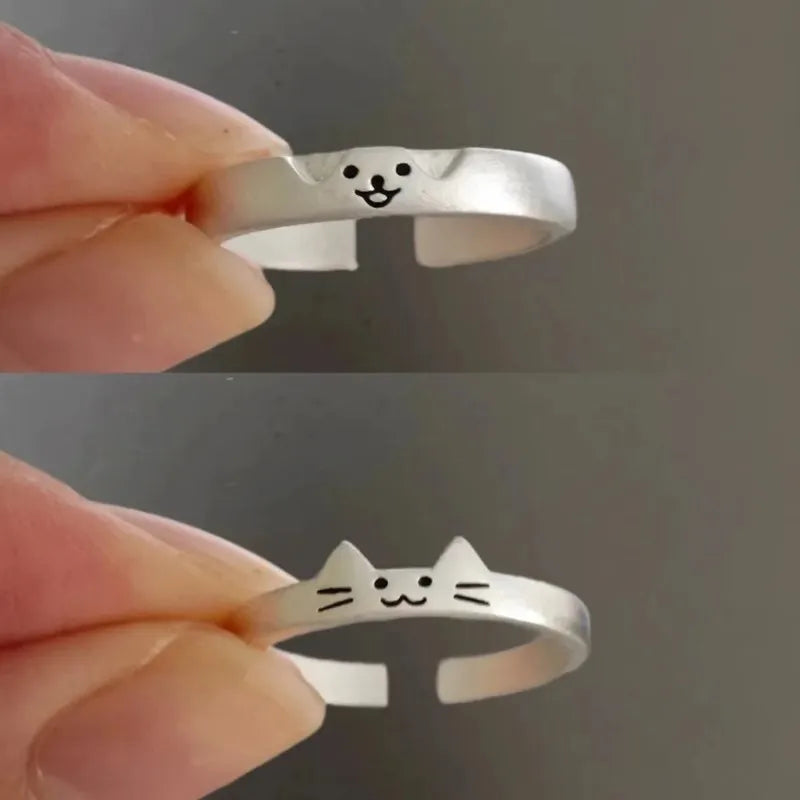 Uneju 2pcs Animal Couple Friendship Rings - Image 7