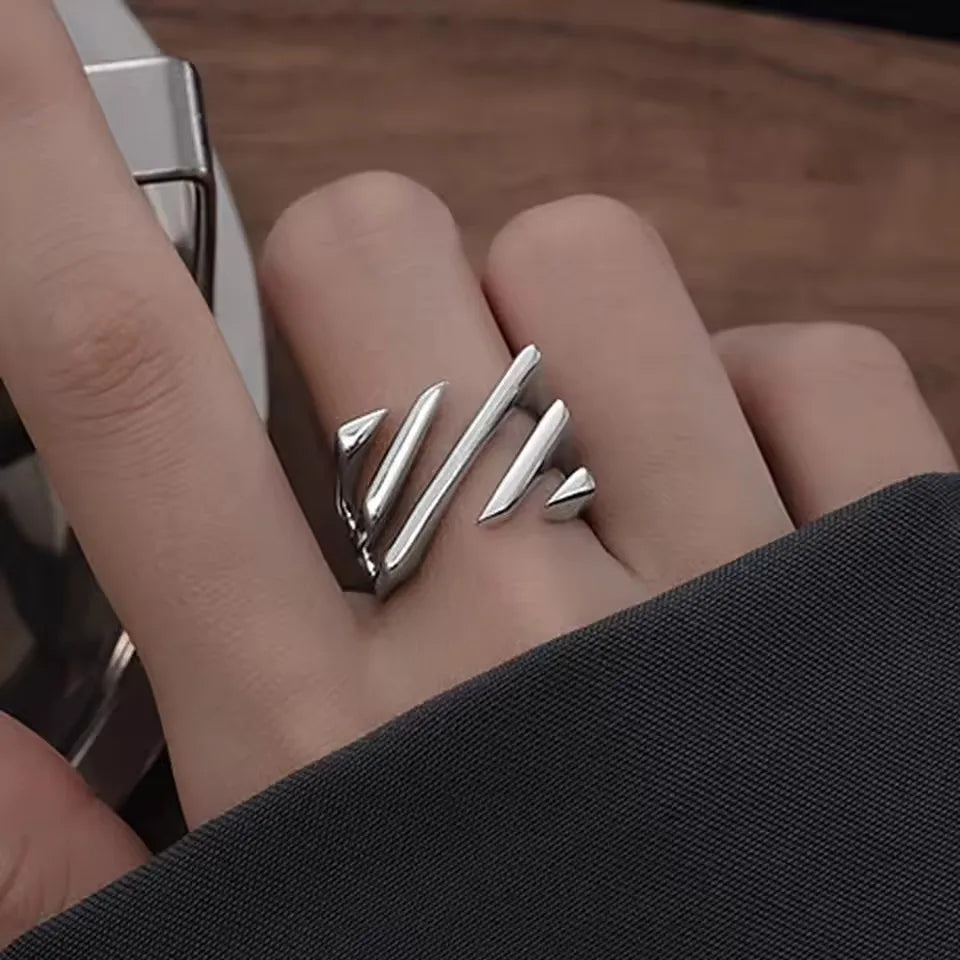Chicya Sterling Silver Irregular Geometric Ring - Image 18