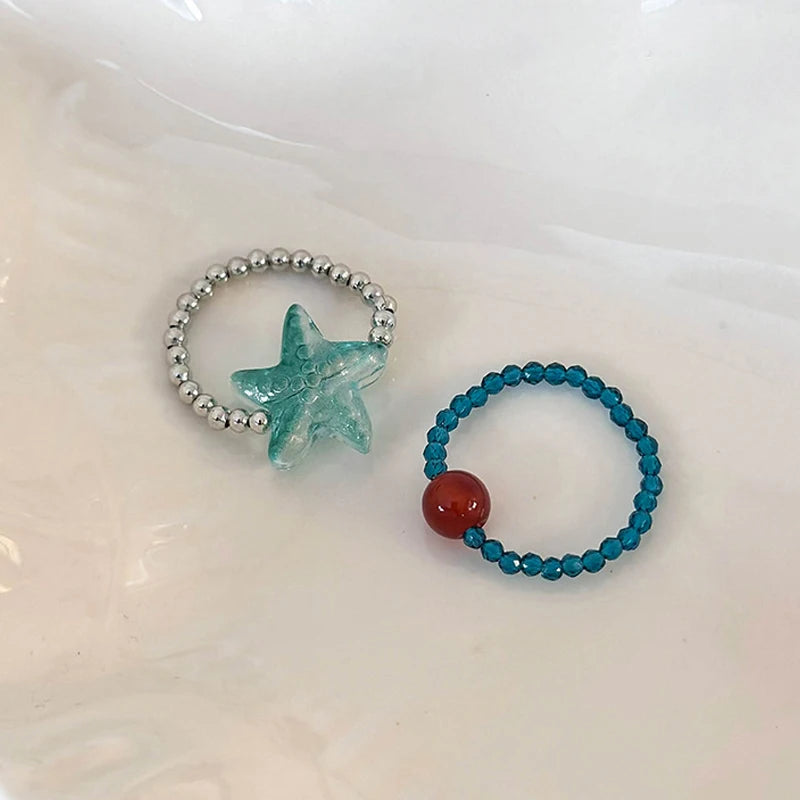 Uneju Holiday Starfish Open Friendship Ring - Image 11