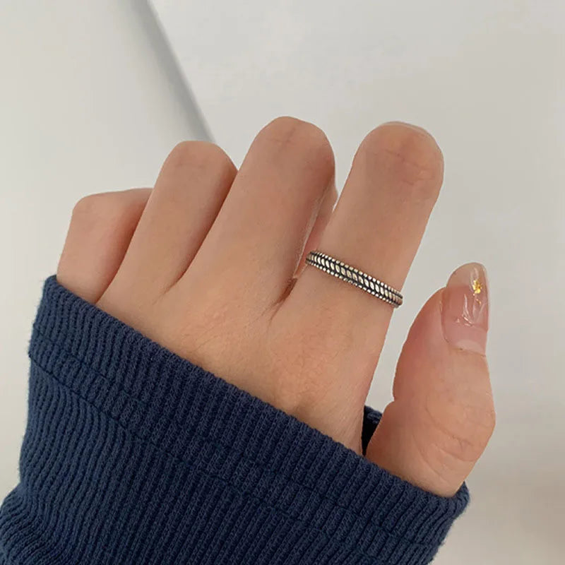 Unilf Sterling Silver Retro Open Ring - Image 36