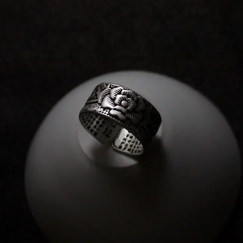 Silver Color Buddhist Ring - Image 4