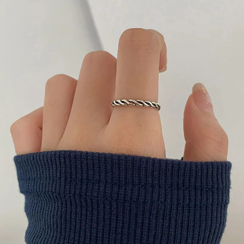 Unilf Sterling Silver Retro Open Ring - Image 54