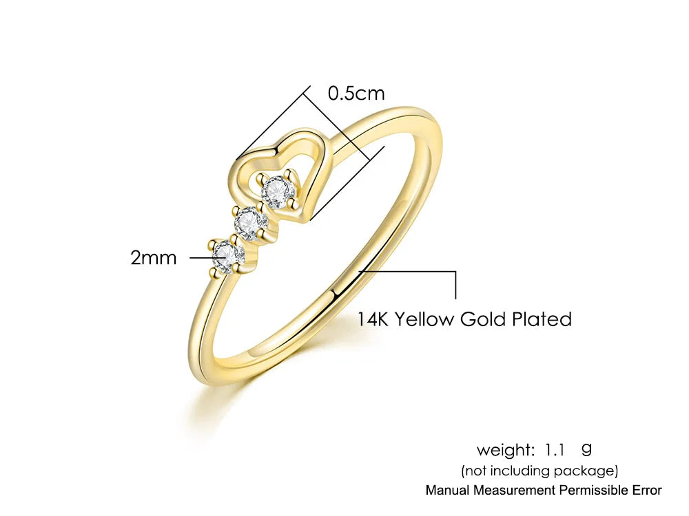Unilf Dainty Heart Ring for Women - Image 7