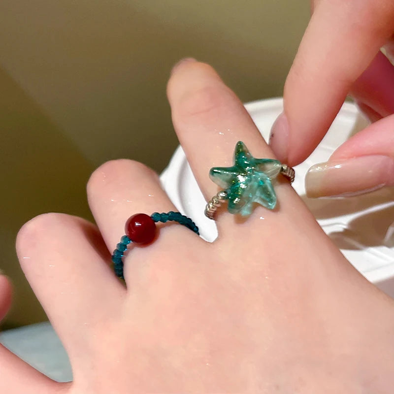 Uneju Holiday Starfish Open Friendship Ring - Image 19