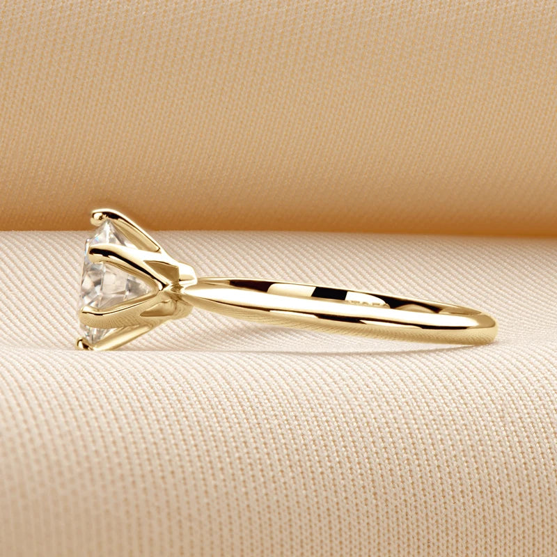 Angelofvogue Moissanite Solitaire Ring – Wedding & Engagement Band Ring - Image 9