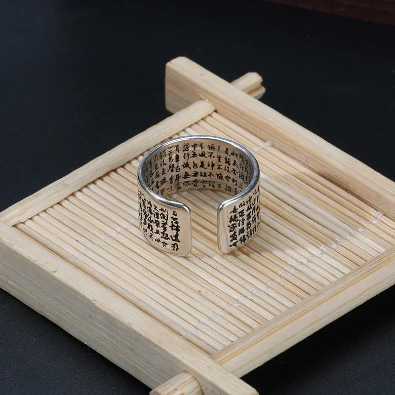 Silver Color Buddhist Ring - Image 7