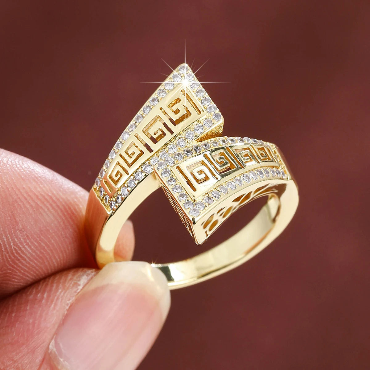 Ladies Personality Geometric Ring