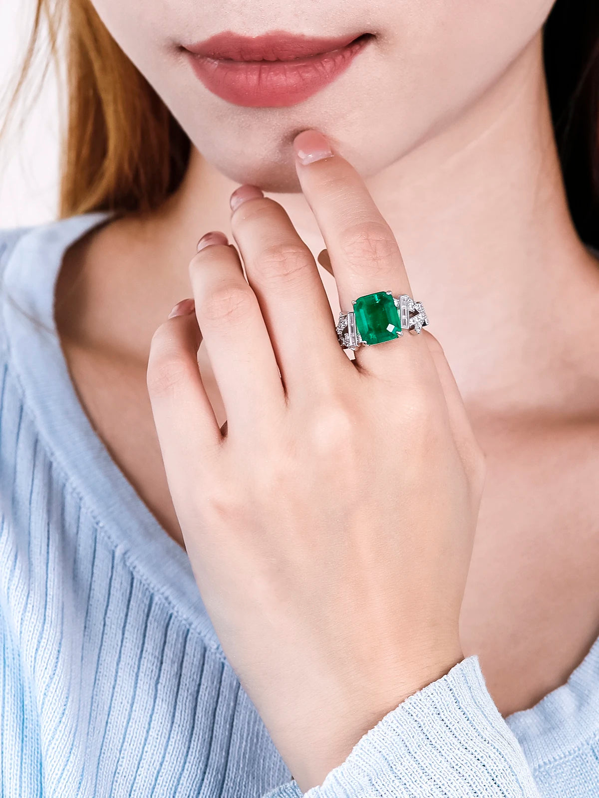 Oclie Square High Carbon Diamond Ring - Image 4