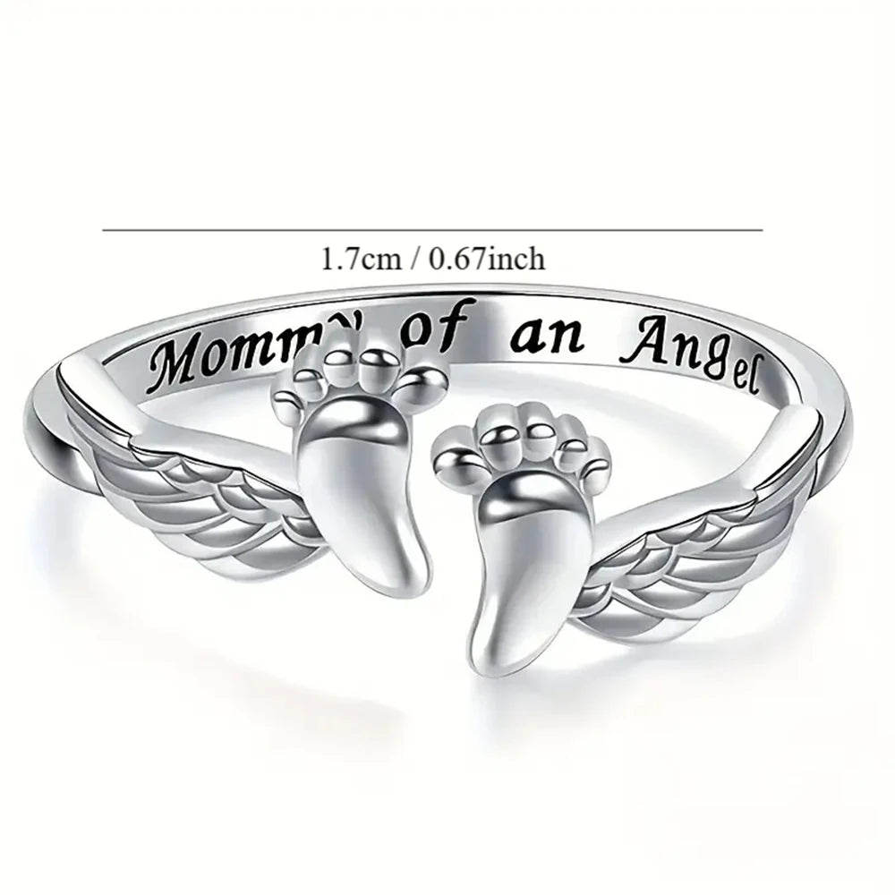 Uneju "Mommy of an Angel" Adjustable Ring - Image 5