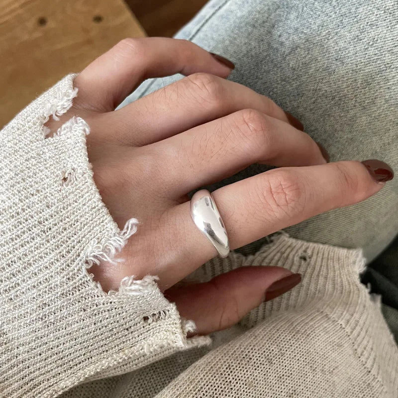 Unilf Sterling Silver Retro Open Ring - Image 38
