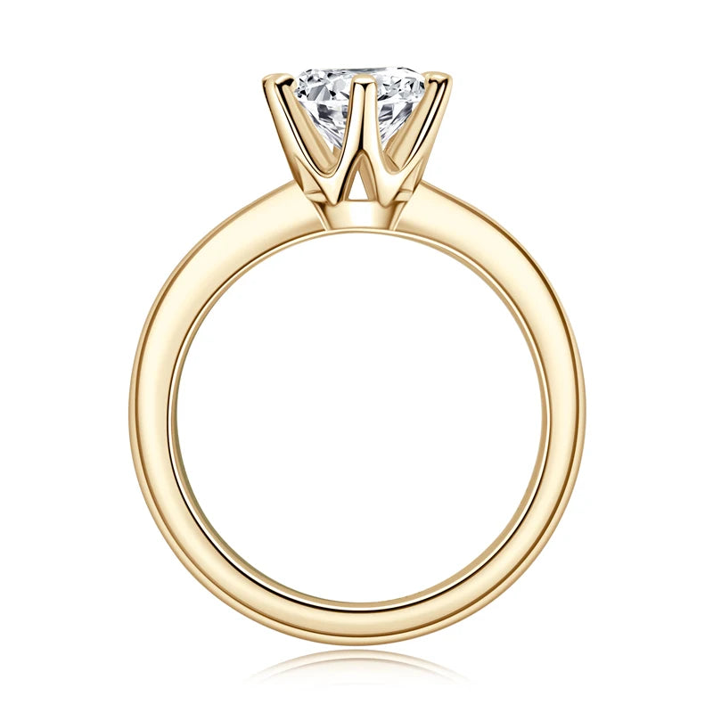 Angelofvogue Moissanite Solitaire Ring – Wedding & Engagement Band Ring - Image 10