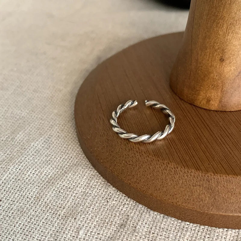 Unilf Sterling Silver Retro Open Ring - Image 16