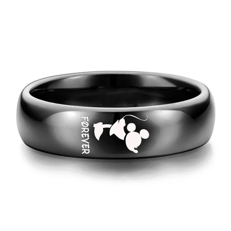 Uneju Mickey-Inspired Cartoon Friendship Ring for Women - Image 3