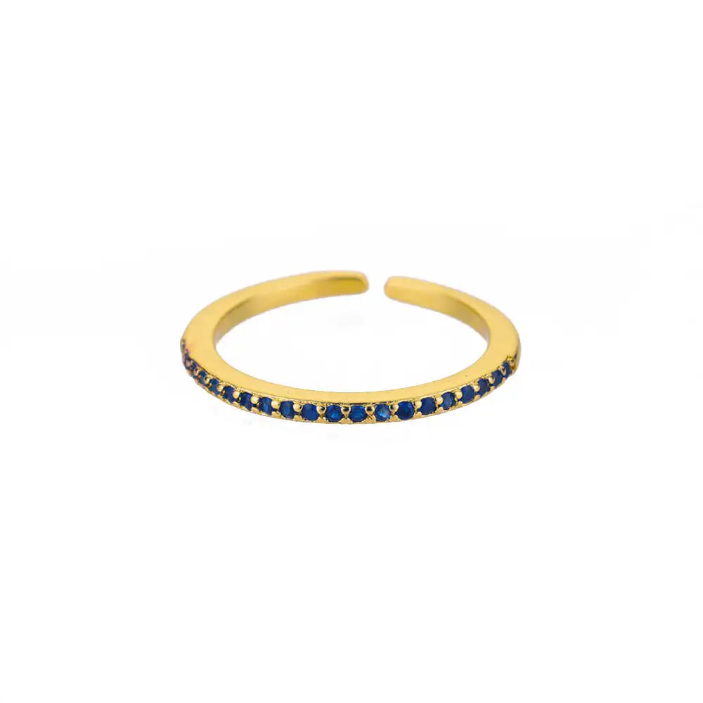 Ecooin Tiny Cubic Zircon Round Ring - Image 11