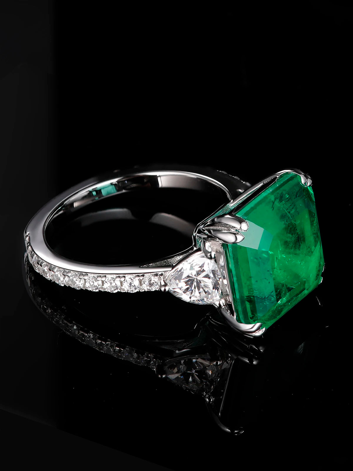 Oclie Square High Carbon Diamond Ring - Image 9