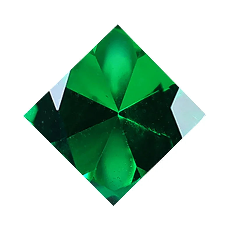Ecooin Bluish Emerald Gemstone Ring – Princess Cut - Image 9